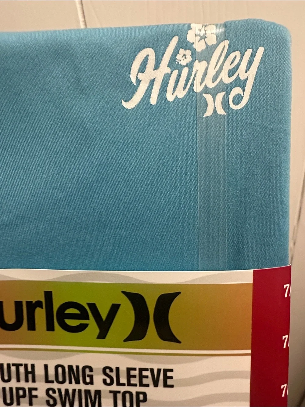 Hurley Kids Teal Blue Long-Sleeve Rashguard